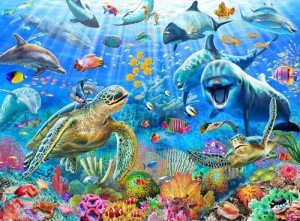 Jigsaw Puzzles for Adults 500 Piece - Jigsaw Puzzles for Adults and Kids 500 Piece Educational Games Colorful Puzzles for Home Decoration(Ocean Adventure 500 Pieces)