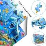 Jigsaw Puzzles for Adults 500 Piece - Jigsaw Puzzles for Adults and Kids 500 Piece Educational Games Colorful Puzzles for Home Decoration(Ocean Adventure 500 Pieces)
