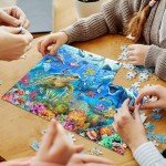 Jigsaw Puzzles for Adults 500 Piece - Jigsaw Puzzles for Adults and Kids 500 Piece Educational Games Colorful Puzzles for Home Decoration(Ocean Adventure 500 Pieces)
