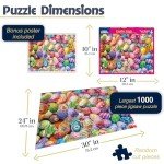 White Mountain Easter Puzzles 1000 Pieces Spring Collage Jigsaw Puzzle for Adults and Families - Easter Eggs