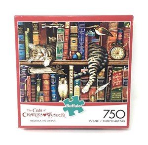 Buffalo Games - Charles Wysocki - Frederick the Literate - 750 Piece Jigsaw Puzzle Multicolor, 24"L X 18"W