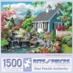 Bits and Pieces – 1500 Piece Jigsaw Puzzle for Adults – Dream Landscape - Spring Scene Jigsaw Puzzle by Artist Alan Giana, Completed Puzzle Size: 24" x 33"