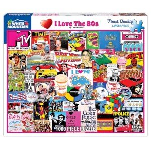 White Mountain Puzzles I Love The 1980s - 1000 Piece Jigsaw Puzzle