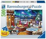 Ravensburger Northern Lights Puzzle - 500 Piece Large Format | Vivid Imagery | Easy-to-Handle Pieces | Ideal for Relaxation and Family Fun | Features Artwork by Nancy Wernersbach