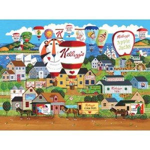 RoseArt - Kellogg's - Hot Air Balloon Celebration - 1000 Piece Jigsaw Puzzles for Adults