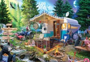 Buffalo Games - Jeff Haynie - Mountain Retreat - 2000 Piece Jigsaw Puzzle for Adults -Challenging Puzzle Perfect for Game Nights - Finished Size is 38.50 x 26.50