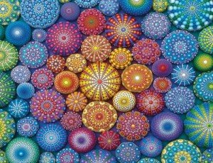 Ravensburger Radiating Rainbow Mandalas Puzzle - Engaging 2000 Piece Jigsaw | Unique Stone Artwork | Perfect Interlocking Fit | Ideal for Relaxation | FSC Certified