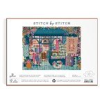 Galison Stitch by Stitch – 1000 Piece Puzzle Fun and Challenging Activity with Bright and Bold Quilting and Crafting Themed Storefront Artwork for Adults and Families