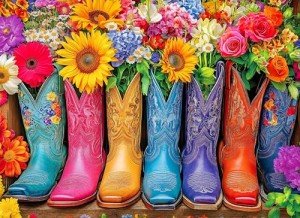 500 Piece Puzzles for Adults Colorful Boots 20.5 x 15 Inch 500 Piece Jigsaw Puzzles for Kids Adults Puzzles 500 Pieces for Adults Holiday Educational Challenge Toys