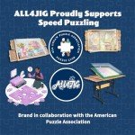 ALL4JIG 2000 Piece Rotating Puzzle Board with Drawers and Cover, 28.5"x40.1"Portable Wooden Jigsaw Puzzle Table for Adults Portable, Lazy Susan Spinning Boards Birthday Gift for mom