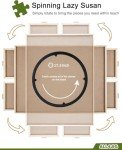 ALL4JIG 2000 Piece Rotating Puzzle Board with Drawers and Cover, 28.5"x40.1"Portable Wooden Jigsaw Puzzle Table for Adults Portable, Lazy Susan Spinning Boards Birthday Gift for mom