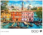 Buffalo Games - Dominic Davison - A Day in Venice - 1500 Piece Jigsaw Puzzle for Adults -Challenging Puzzle Perfect for Game Nights - Finished Size is 38.50 x 26.50