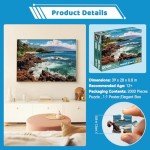 2000 Piece Jigsaw Puzzle for Adults – Challenging Hawaiian Beach Scene Puzzle, Recycled Paper Puzzles 2000 Pieces for Adults,Sturdy Glossy Pieces,Perfect for Relaxing & Game Nights (39 x 28 in)