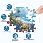 Jigsaw Puzzles for Adults 500 Pieces, Interlock Perfectly Letter on Back No Dust, Home Decor Birthday Party Gift Toy for Men Women Elders Seniors, 1:1 Poster Educational Toys & Games | 20.5 x 15 in