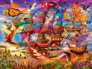 Ravensburger The Flight 1500 Piece Jigsaw Puzzle by Ciro Marchetti | Precision Cut Vibrant, Glare-Free Imagery | Great for Adults & Kids