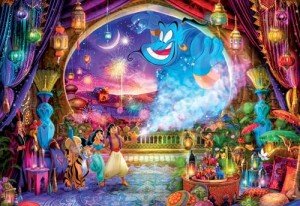 Buffalo Games - Silver Select - Disney - Aladdin - 2000 Piece Jigsaw Puzzle for Adults -Challenging Puzzle Perfect for Game Nights - Finished Size is 38.50 x 26.50