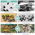 Jigsaw Puzzles for Adults 500 Pieces, Country Life Puzzle Interlock Perfectly Letter on Back No Dust, Challenging Puzzle Home Decor Birthday Party Gift Toy for Men Women Olders Seniors (21 x 15 in)