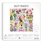 Galison Buzzy Bouquets – 500 Piece Jigsaw Puzzle Featuring Beautiful Artwork of Quirky Flower Vases and Buzzy Insects