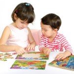 SYNARRY Wooden Jigsaw Puzzles for Kids Age 3-5 Year Old, 4 Pack 24-40 Pieces Preschool Educational Learning Toys Gift Set for Children Boys and Girls, Sea Life, Insects, Animals, Dinosaurs Themes