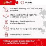 Trefl Lauterbrunnen, Switzerland 3000 Piece Jigsaw Puzzle Red 46"x33" Print, DIY Puzzle, Creative Fun, Classic Puzzle for Adults and Children from 15 Years Old