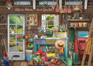 500 Piece Puzzles for Adults - Jigsaw Puzzles - Potting Shed - Designed by Bigelow Illustrations