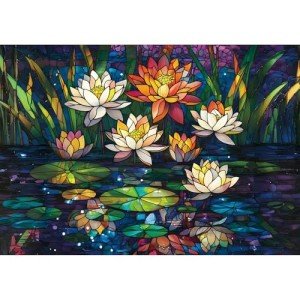 2000 Piece Puzzle for Adults,Challenging Mysterious Mosaic Flowers Puzzle - Intricate Floral Design,Recycled Paper,Sturdy Glossy Pieces,Perfect for Relaxing,Mindful Play & Game Night(39 x 28 in)