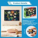 2000 Piece Puzzle for Adults,Challenging Mysterious Mosaic Flowers Puzzle - Intricate Floral Design,Recycled Paper,Sturdy Glossy Pieces,Perfect for Relaxing,Mindful Play & Game Night(39 x 28 in)