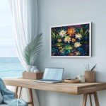 2000 Piece Puzzle for Adults,Challenging Mysterious Mosaic Flowers Puzzle - Intricate Floral Design,Recycled Paper,Sturdy Glossy Pieces,Perfect for Relaxing,Mindful Play & Game Night(39 x 28 in)