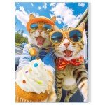 500 Pieces Jigsaw Puzzles for Adults and Teens and Kids Family Happy Gift Idea Cats Selfie (Cats' Selfie)