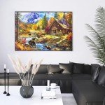 Jigsaw Puzzles 2000 Pieces for Adults Families Bear Village Pieces Fit Together Perfectly