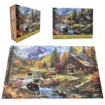 Jigsaw Puzzles 2000 Pieces for Adults Families Bear Village Pieces Fit Together Perfectly