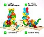 Montessori Mama Wooden Toddler Puzzles for Kids Ages 2-4, Montessori Toys for 3 Year Old, Animal Toddlers Toys Ages, 4-Pack Learning Toddler Puzzle