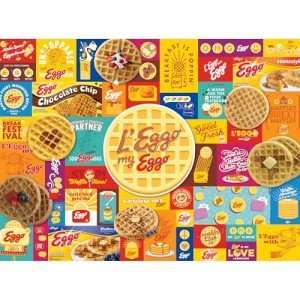 RoseArt - Kellogg's - Leggo My Eggo - 1000 Piece Jigsaw Puzzles for Adults