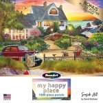 RoseArt - My Happy Place - Seaside Hill - 1000 Piece Jigsaw Puzzle for Adults