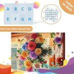 500 Piece Puzzles for Adults, Flower Jigsaw Puzzle 500 Piece for Adults Kids Seniors, Recycled Cardboard Large Piece Puzzle 500, Family Puzzles Great Gift for Mom Dad Family Friends 20.5 x 15 in