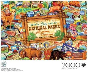 Buffalo Games - Kate Ward Thacker - Our National Parks Collage - 2000 Piece Jigsaw Puzzle for Adults - Challenging Puzzle Perfect for Game Nights - Finished Size is 38.50 x 26.50