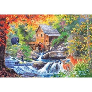 RoseArt - Abraham Hunter - Spring Mill - 2000 Piece Jigsaw Puzzle for Adults
