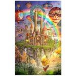 Pintoo Jigsaw Puzzles 4000 Piece for Adults - Ciro Marchetti - Tarot Town Beautiful Plastic Puzzle for Home Decor Zero Dust Easy Storage [H1757]