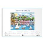 Galison Harbor by The Sea – 1000 Piece Joy Laforme Jigsaw Puzzle Featuring Beautiful Artwork of New England Summer Paradise