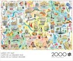 Buffalo Games - Fay Ford - Large City Map - 2000 Piece Jigsaw Puzzle for Adults - Challenging Puzzle Perfect for Game Nights - Finished Size is 38.50 x 26.50