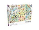 Buffalo Games - Fay Ford - Large City Map - 2000 Piece Jigsaw Puzzle for Adults - Challenging Puzzle Perfect for Game Nights - Finished Size is 38.50 x 26.50