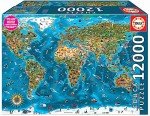 Educa - Giant 12000 Piece Puzzle for Adults | Wonders of The World - XXL Puzzles. Includes Lost Part Service While Supplies Last. Recommended for Ages 14 and up (19057)