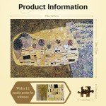 MISITU 2000-Pieces Jigsaw Puzzle for Adults - The Kiss - Challenging Family Game Home Decoration