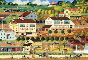 Buffalo Games - Silver Select -Charles Wysocki - Amish Country - 2000 Piece Jigsaw Puzzle for Adults - Challenging Puzzle Perfect for Game Nights - Finished Size is 38.50 x 26.50