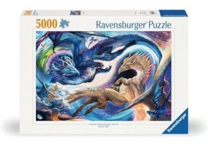Ravensburger Dragon Day and Night 5000 Piece Jigsaw Puzzle for Adults -12000813 - Handcrafted Tooling, Made in Germany, Every Piece Fits Together Perfectly