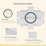 BuilderButler Rotating Puzzle Board for 1500 Pieces with 6 Sliding Drawers and Cover – 360° Lazy Susan Spinning, 34.25"x26.38" Portable Plastic Puzzle Table, Christmas Gift for Mom