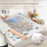 BuilderButler Rotating Puzzle Board for 1500 Pieces with 6 Sliding Drawers and Cover – 360° Lazy Susan Spinning, 34.25"x26.38" Portable Plastic Puzzle Table, Christmas Gift for Mom