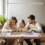 BuilderButler Rotating Puzzle Board for 1500 Pieces with 6 Sliding Drawers and Cover – 360° Lazy Susan Spinning, 34.25"x26.38" Portable Plastic Puzzle Table, Christmas Gift for Mom