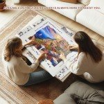 BuilderButler Rotating Puzzle Board for 1500 Pieces with 6 Sliding Drawers and Cover – 360° Lazy Susan Spinning, 34.25"x26.38" Portable Plastic Puzzle Table, Christmas Gift for Mom