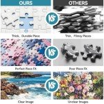 2000 Piece Jigsaw Puzzles for Adults, Hawaiian Sunset Beach Puzzle, Recycled Thick Cardboard, Lettered Back Guide, Relaxing Ocean Scene Gift, 39 x 28 in